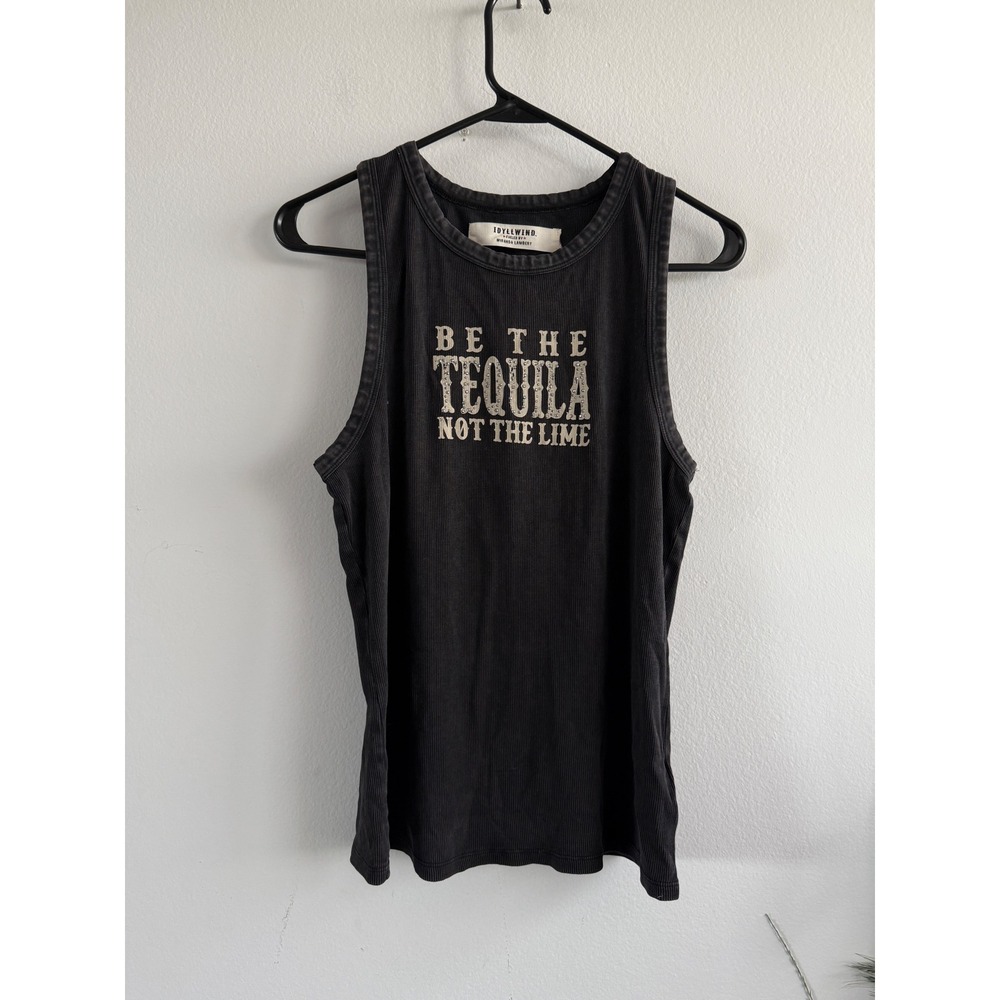 Idyllwind Miranda Lambert Be The Tequila Not The Lime Rhinestone‎ Tank Top Black
